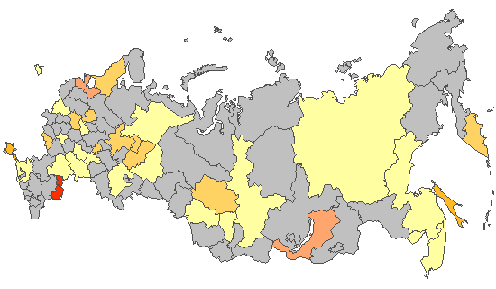 Fig. 8. Results of PCR detections of SARS-CoV-2 in Russia