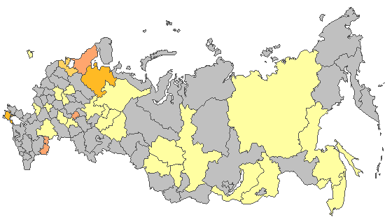 Fig. 8. Results of PCR detections of SARS-CoV-2 in Russia